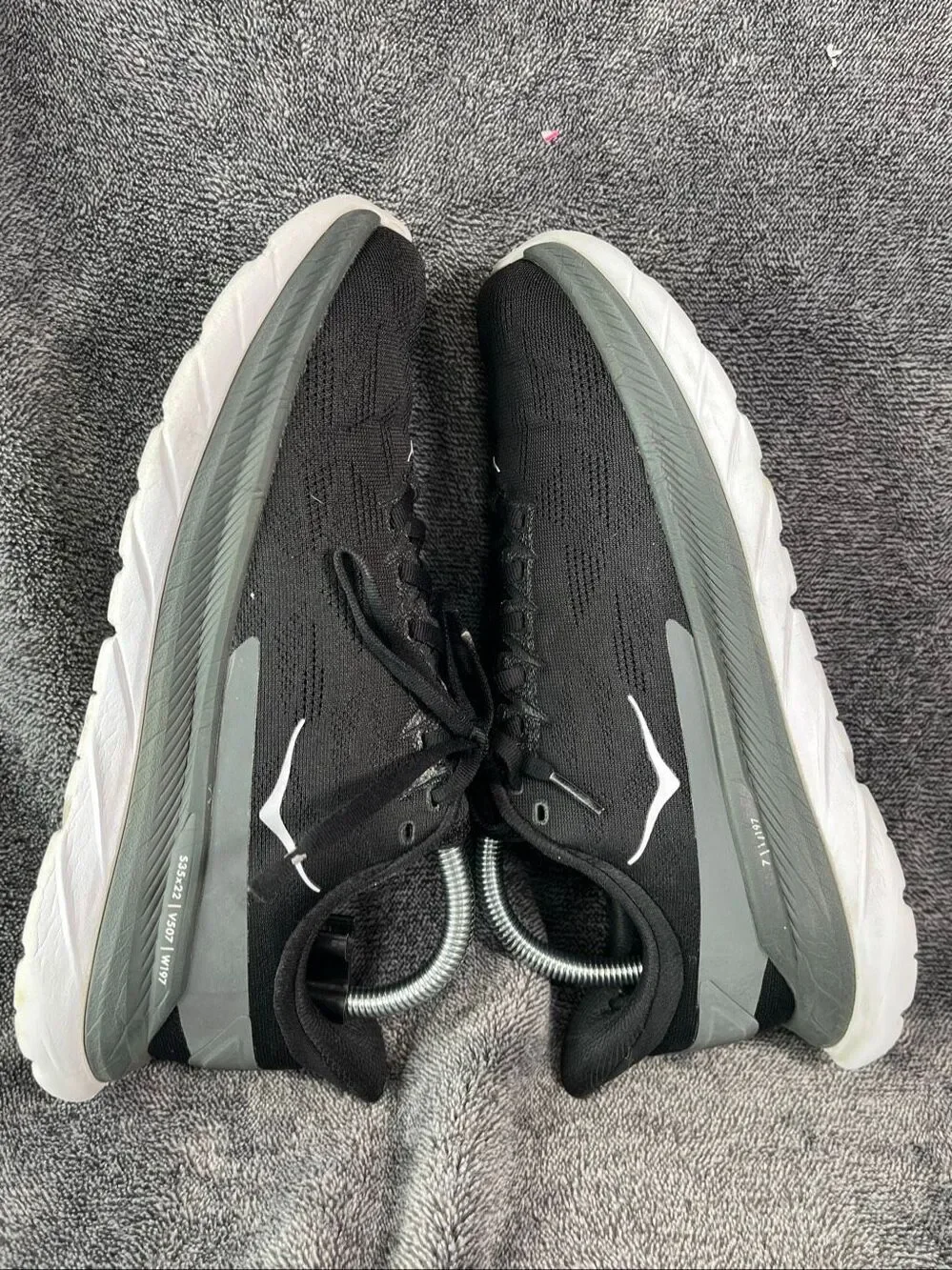 Hoka One One Mach 4 Black Dark Shadow Women's Size US 8.5 B 1113529 BDSD